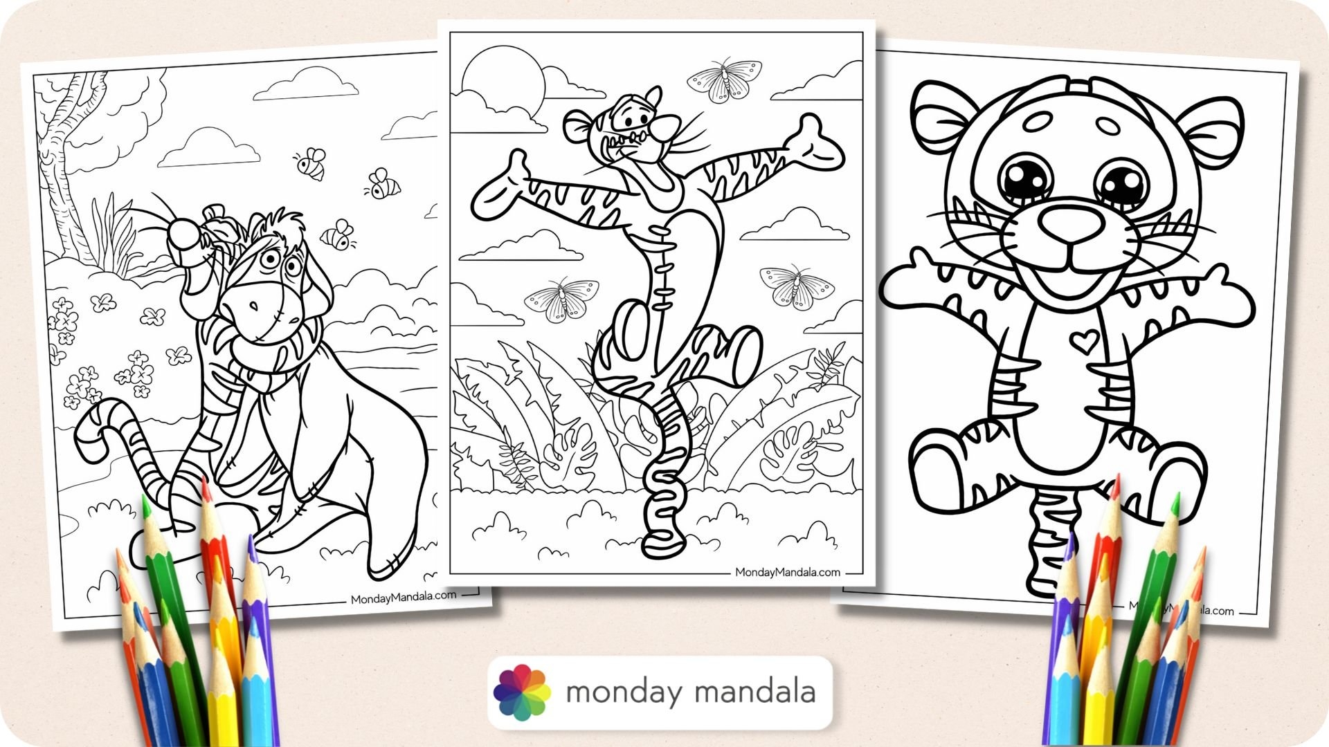 Tigger Coloring Pages Free Printable
