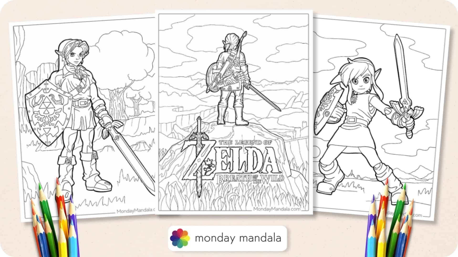 20 Zelda Coloring Pages Free PDF Printables 
