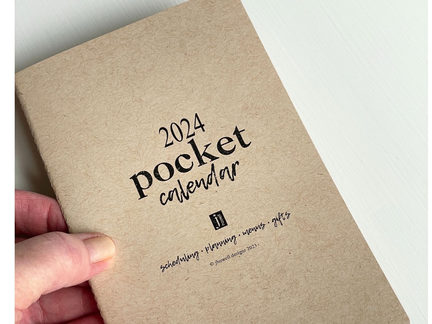 2024 Mini Printable Pocket Calendar PDF File Minimalist Style You Make It Simple