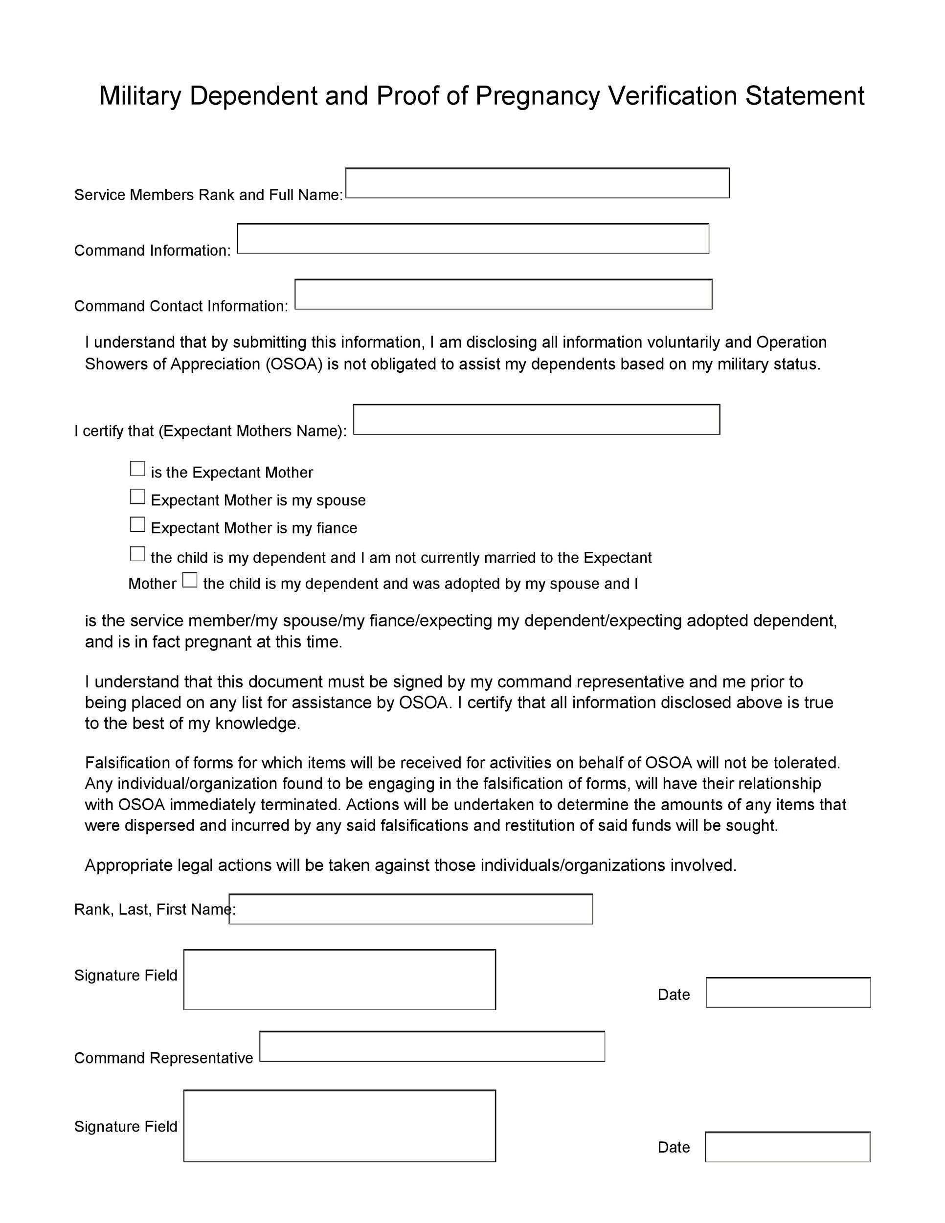 23 Real Fake Pregnant Papers Pregnancy Verification TemplateLab