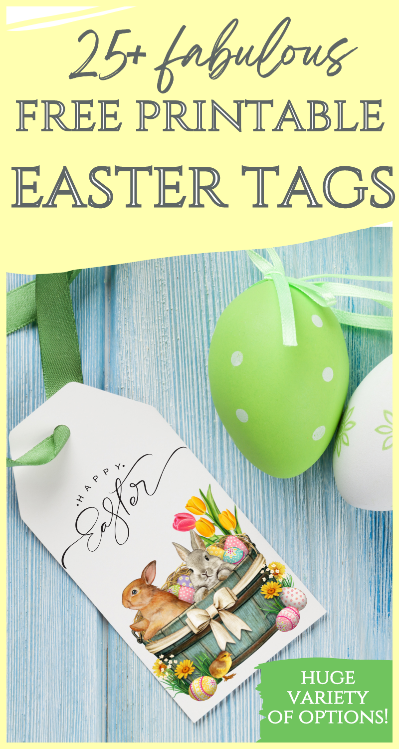 25 Completely Wonderful Free Printable Easter Tags
