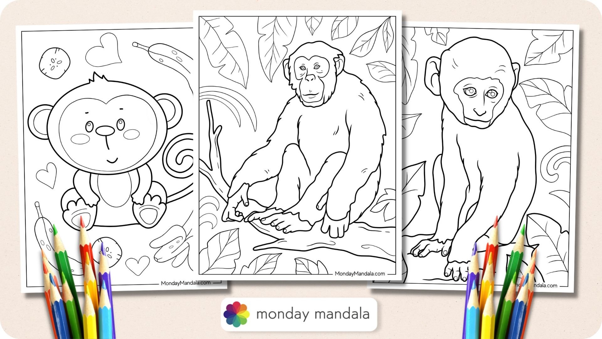 Free Printable Monkey Pictures