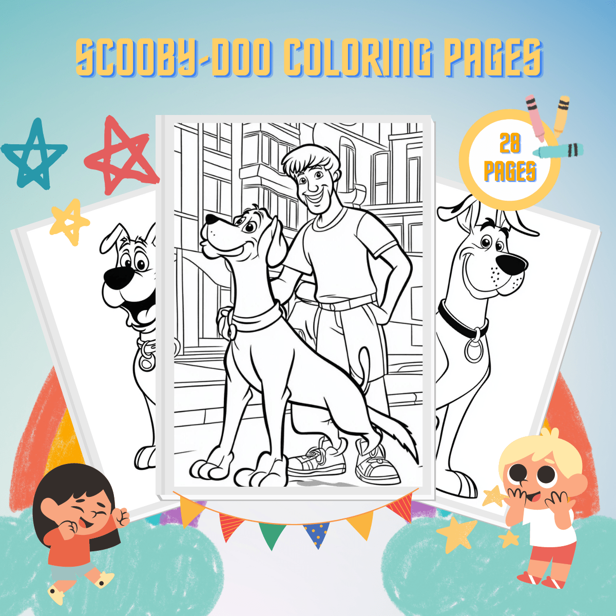 28 Scooby Doo Coloring Pages Free Printables For Kids