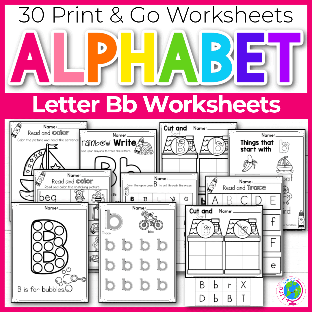 30 Free Printable Letter B Alphabet Worksheets