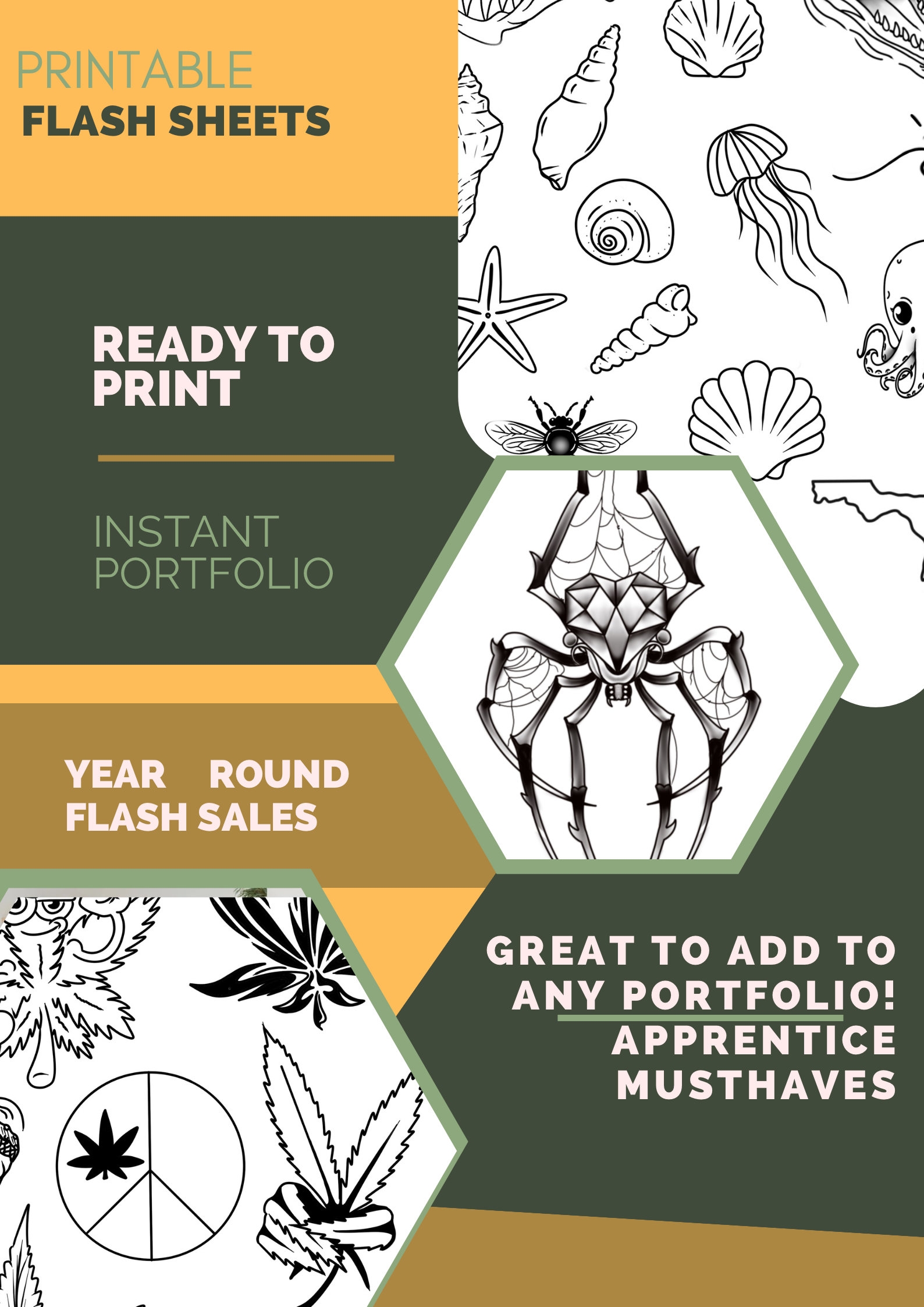 Free Printable Tattoo Flash Sheets
