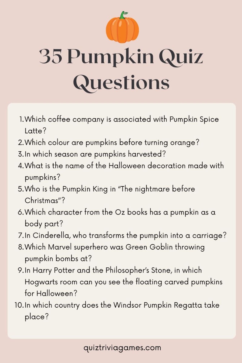 35 Questions And Answers About Pumpkin