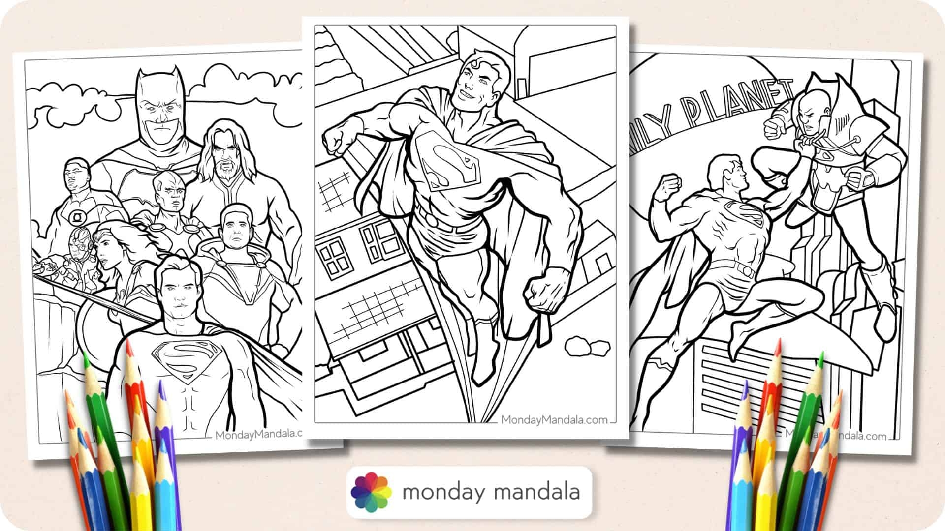 Superman Coloring Pages Free Printable