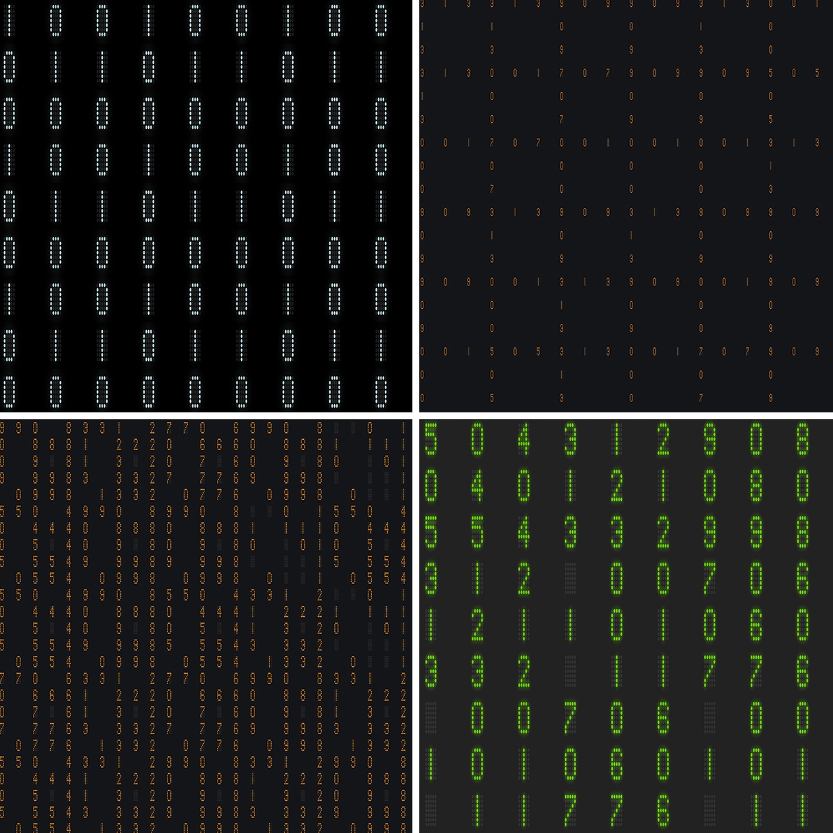 40 Scoreboard Numbers Backgrounds Textures World