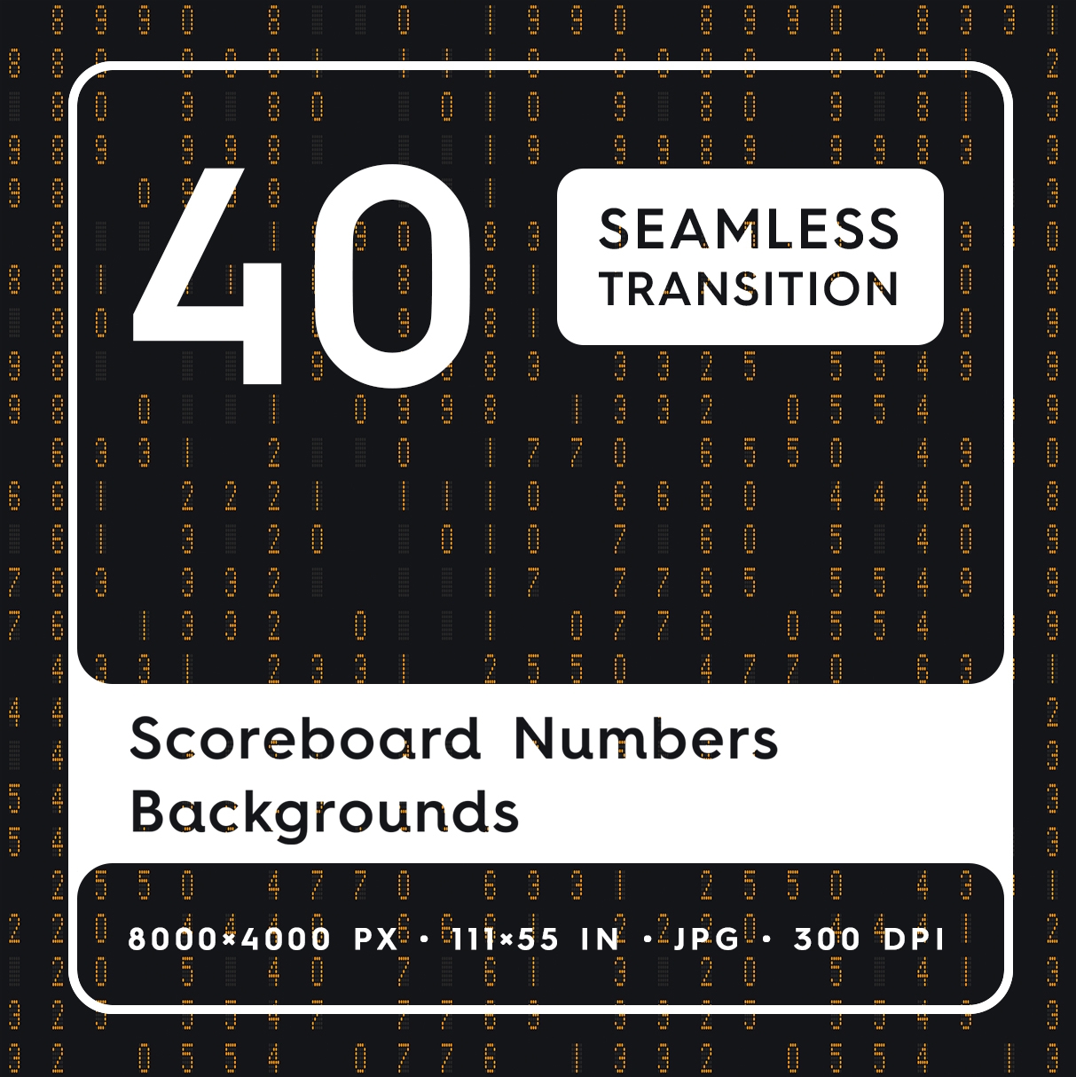 40 Scoreboard Numbers Backgrounds Textures World