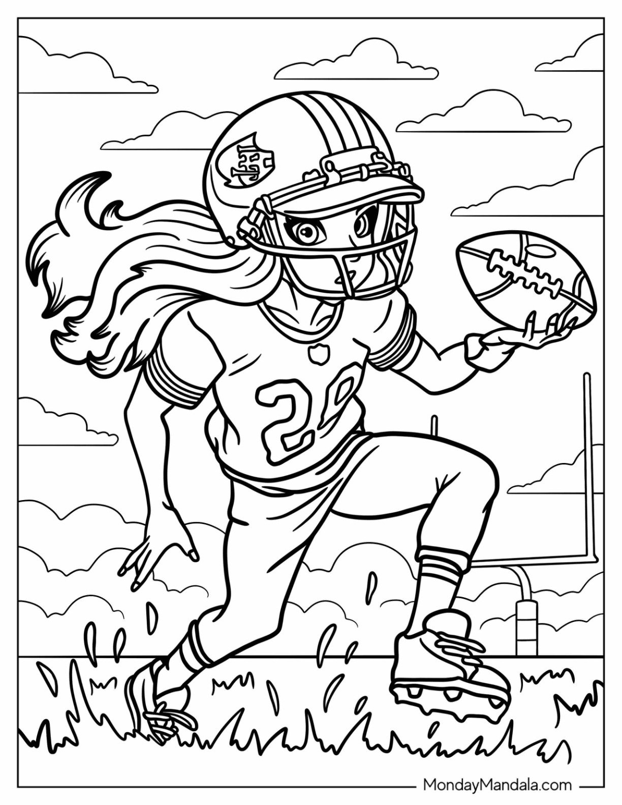 42 Football Coloring Pages Free PDF Printables 