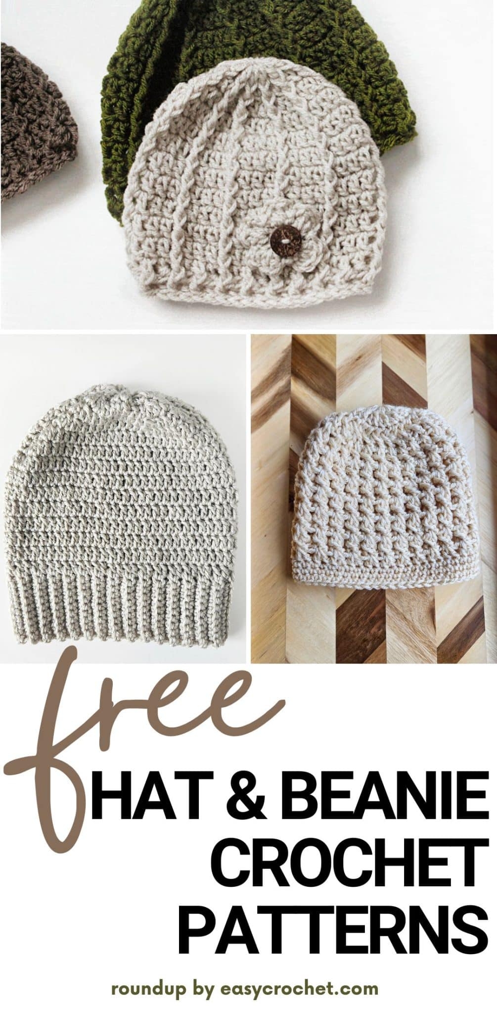 42 Free Beanie And Crochet Hat Patterns Easy Crochet Patterns