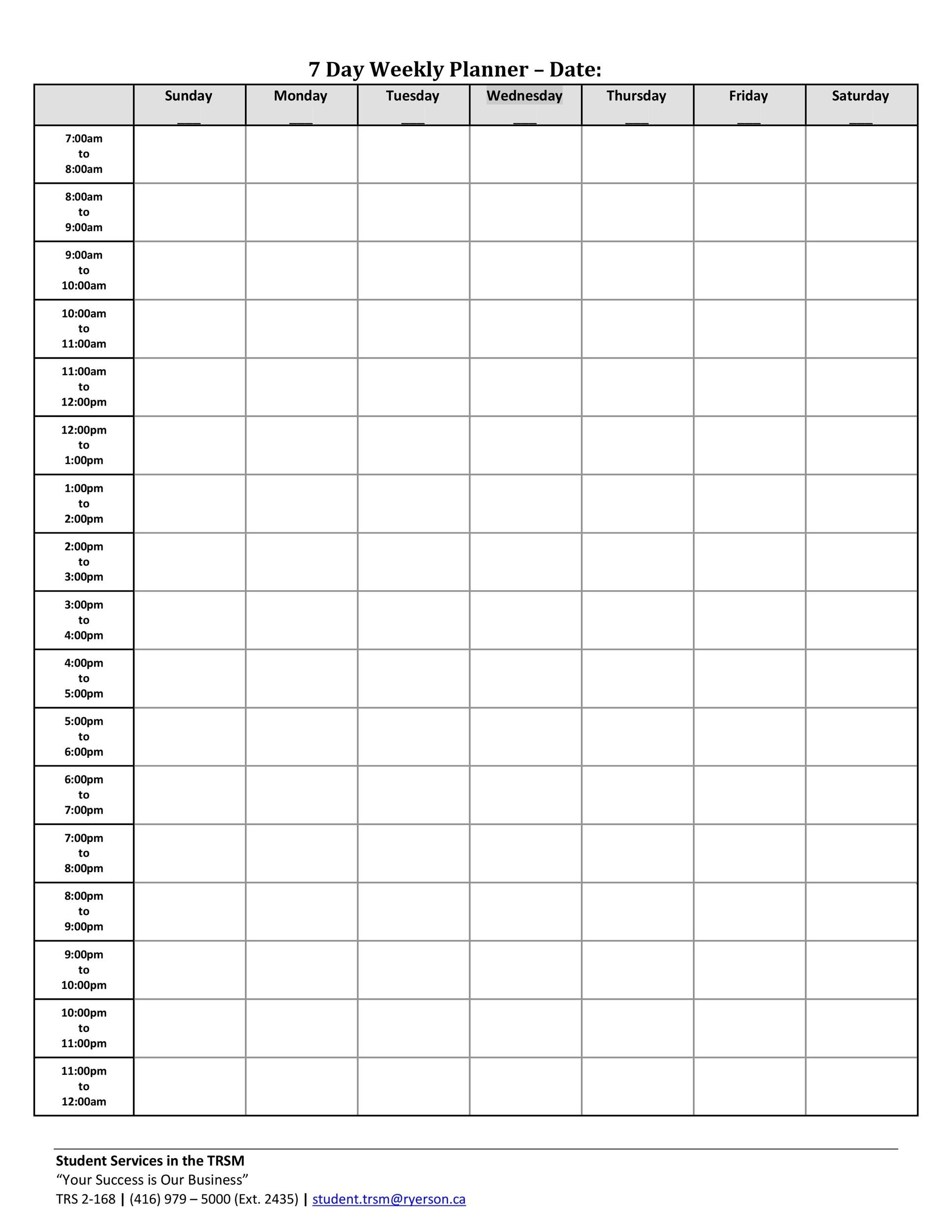 43 Effective Hourly Schedule Templates Excel Word PDF TemplateLab
