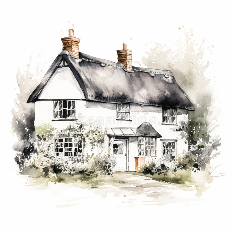 497 Vintage Cottage Watercolour Painting Stock Photos Free Royalty Free Stock Photos From Dreamstime