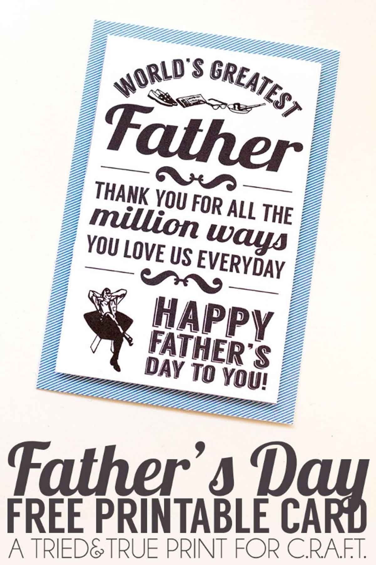 50 Free Printable Father s Day Cards That Are Totally Thoughtful