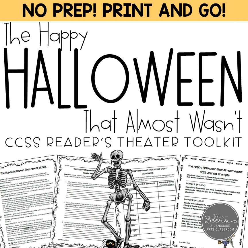 A Fun Halloween Reader s Theater Script For Middle School ELA 