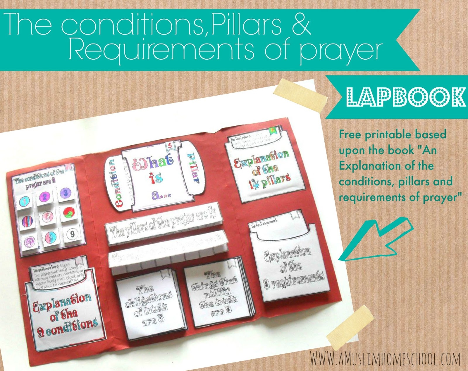 A Muslim Homeschool The Conditions Pillars And Requirements Of Prayer Lapbook Printable