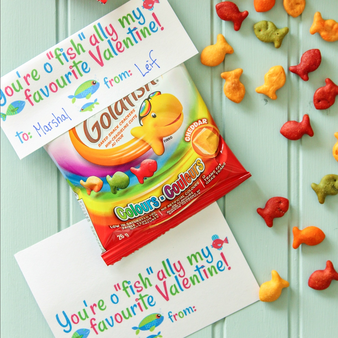 Adorable O fish ally Free Printable Valentines The Happy Housie