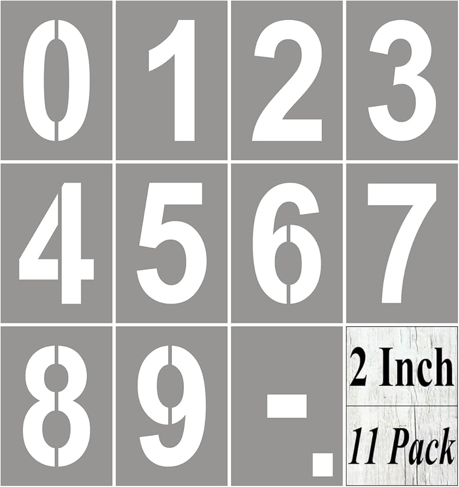 Number 2 Stencil Free Printable
