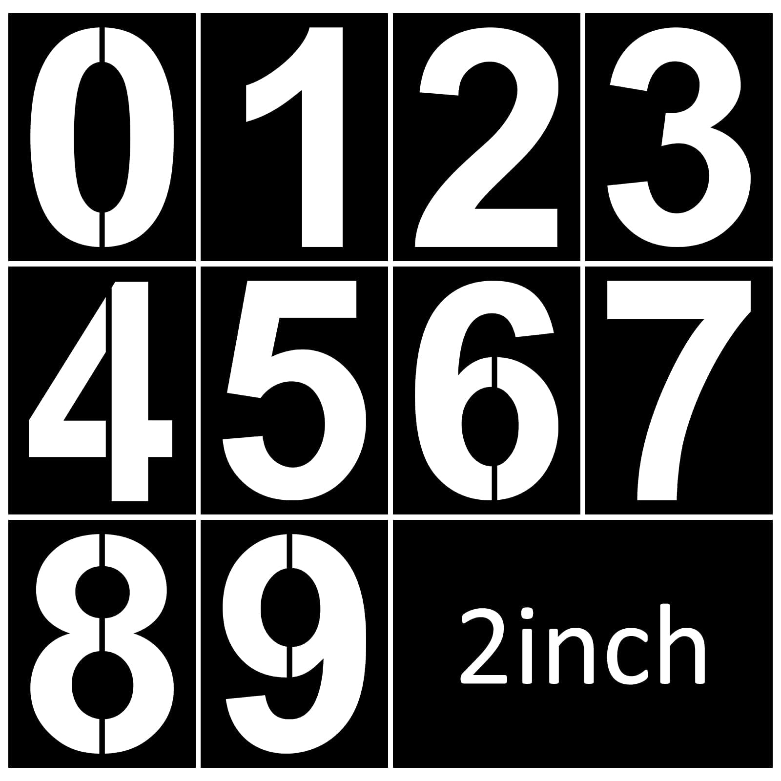 Amazon 2 Inch Number Stencils Set Plastic Number Stencils Reusable Digital Templates For Cake Stencil Address Number Painting Stencils Templates Tools Home Improvement