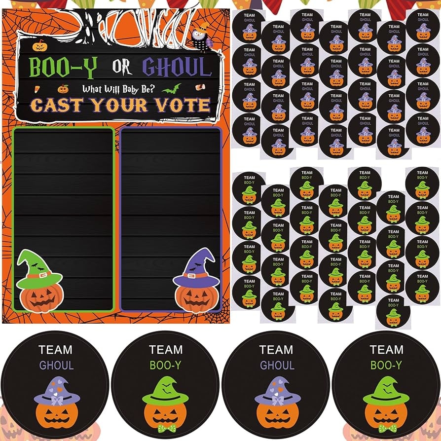 Halloween Gender Reveal Free Printables