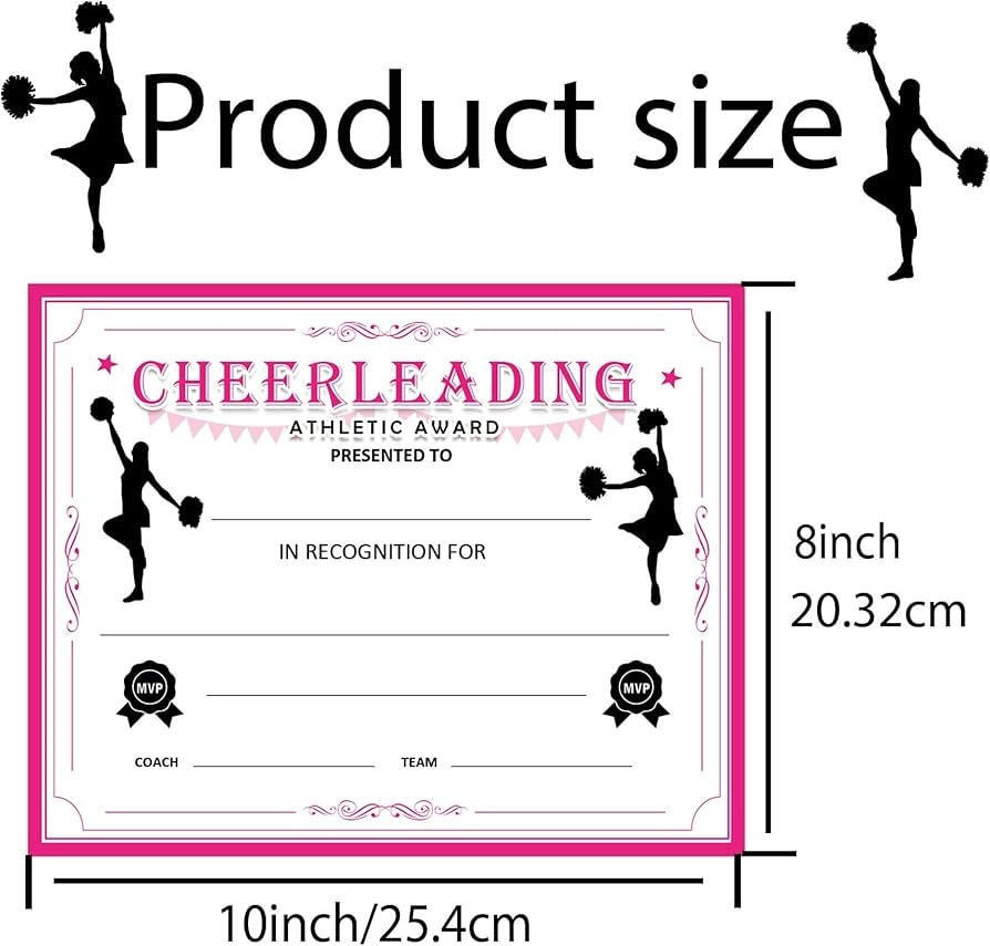 Free Printable Cheerleading Certificates