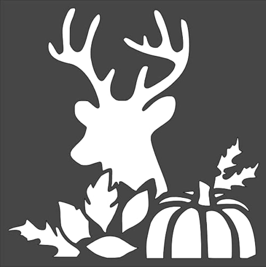 Free Printable Deer Pumpkin Stencils
