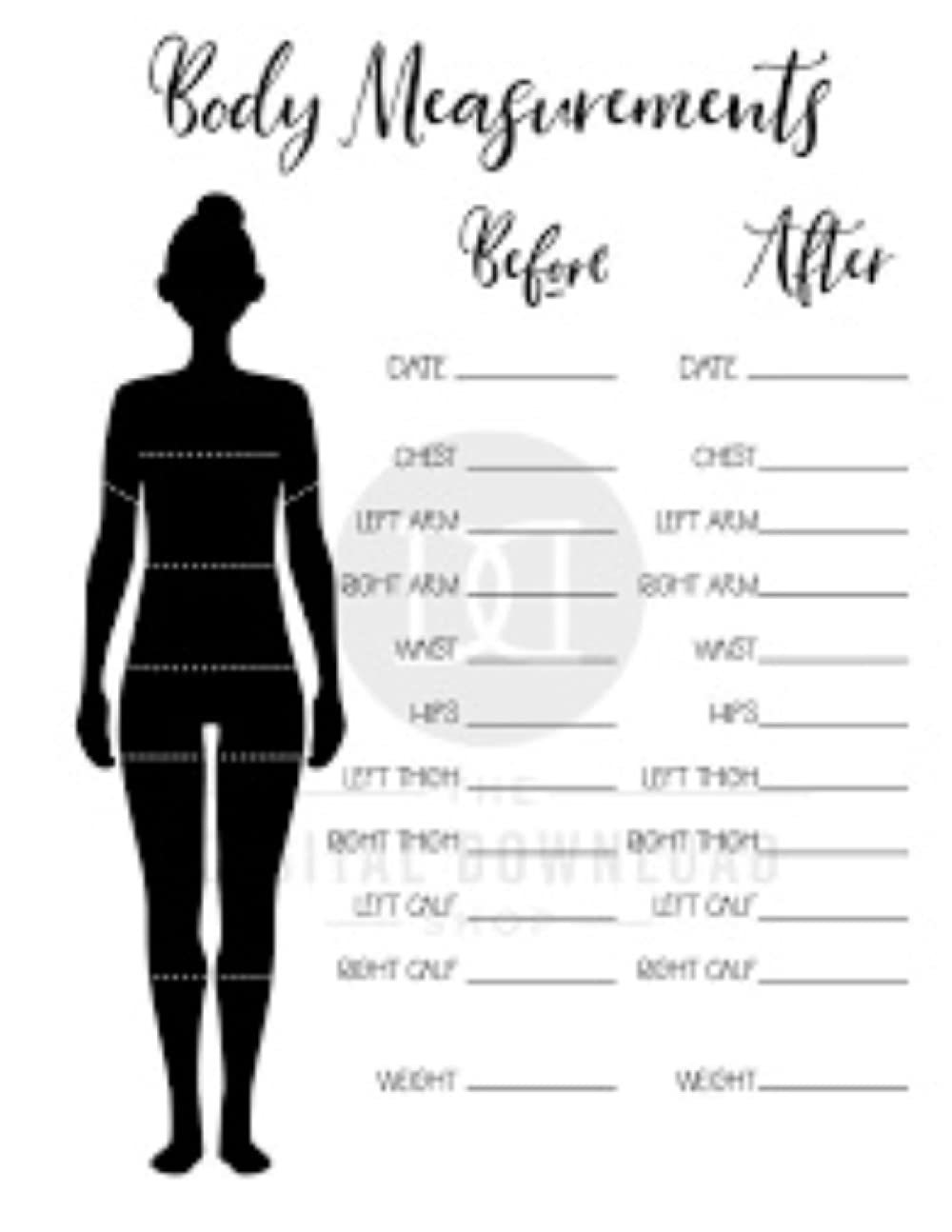 Amazon Body Measurement Chart Body Measurement Tracker Log Book Journal Planner Weekly Weight Loss Chart For Girls Women Logbook 110 Page Cover Matte 6X9 9798522289256 Book Note Books