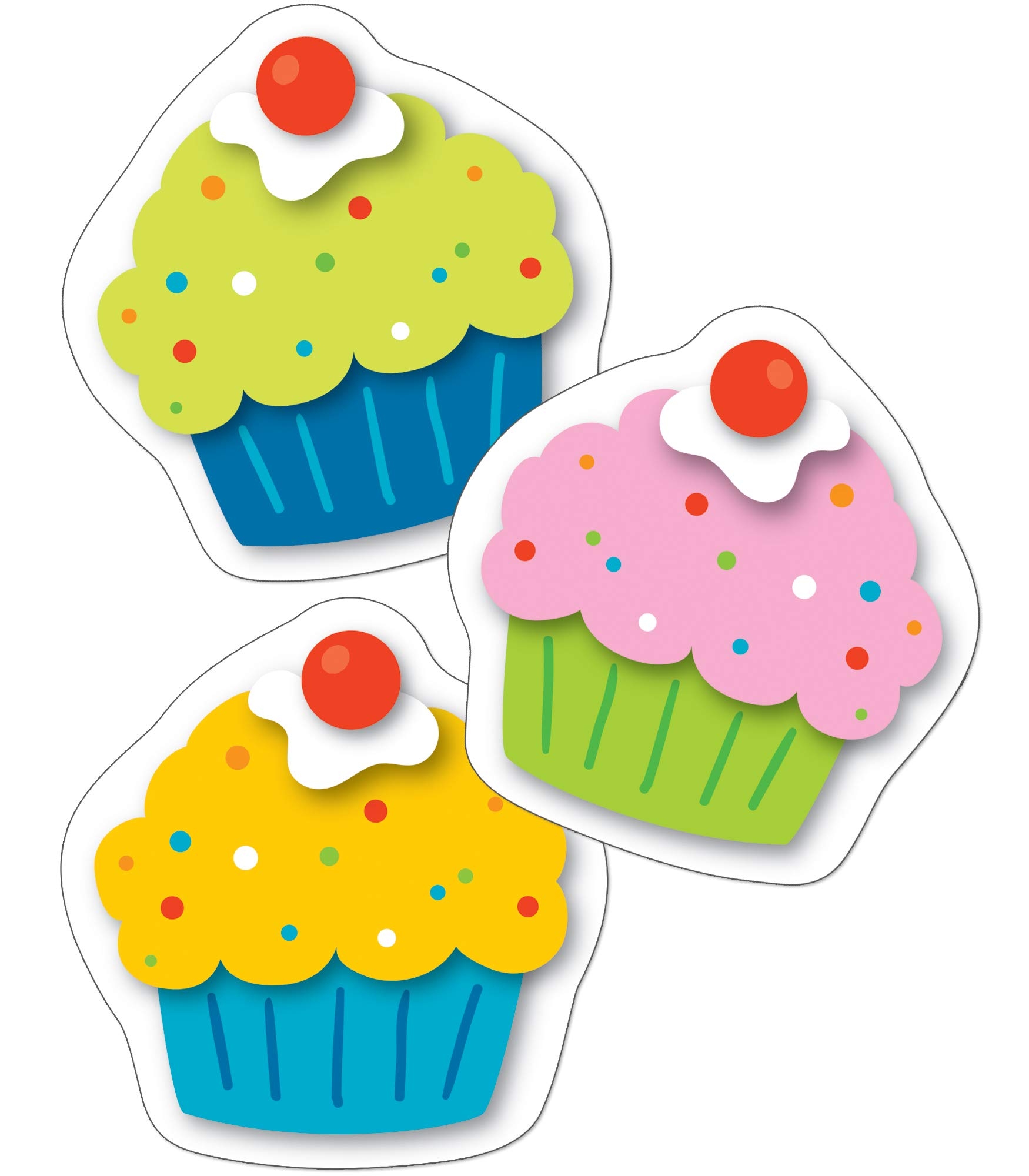 Amazon Carson Dellosa 36 Cardstock Colorful Cupcakes Cutouts Birthday Bulletin Board Decorations Cupcake Cutouts For Bulletin Boards Birthday Cupcake Cutouts For Birthdays Happy Birthday Classroom D cor Carson Dellosa Education Office Products