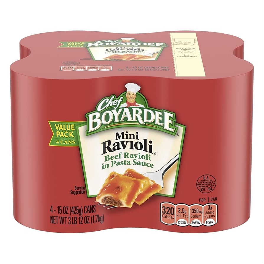 Amazon Chef Boyardee Mini Ravioli 15 Oz 4 Pack Grocery Gourmet Food