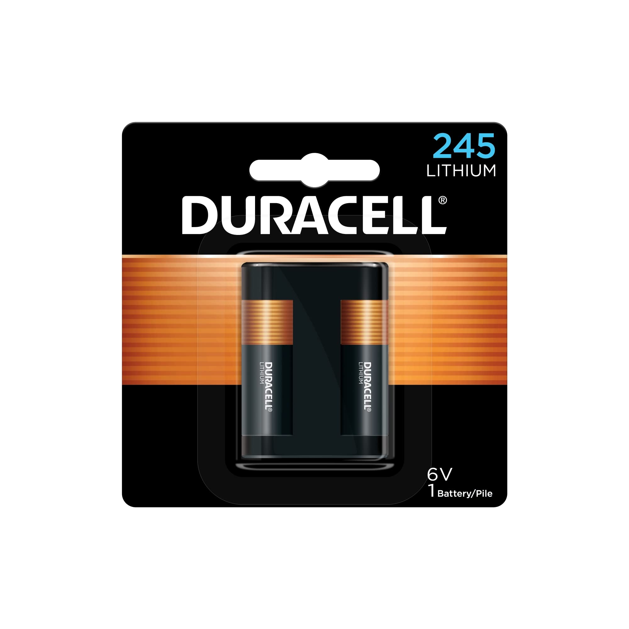Amazon Duracell 245 6V Lithium Battery 1 Count Pack 245 6 Volt High Power Lithium Battery Long Lasting For Video And Photo Cameras Lighting Equipment And More Electronics