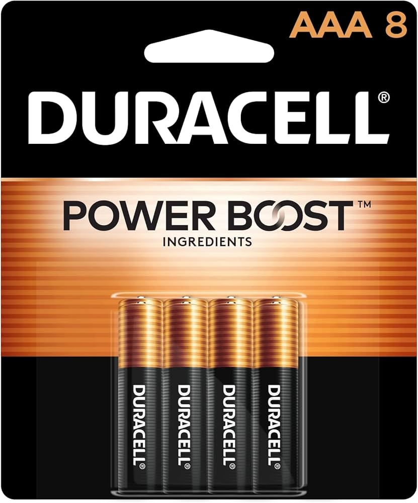 Amazon Duracell Coppertop AAA Batteries With Power Boost Ingredients 8 Count Pack Triple A Battery With Long lasting Power Alkaline AAA Battery For Household And Office Devices Health Household