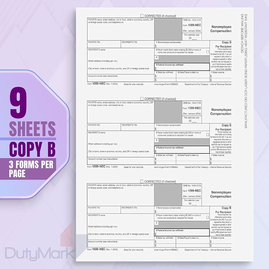 Free 1099 Forms Printable