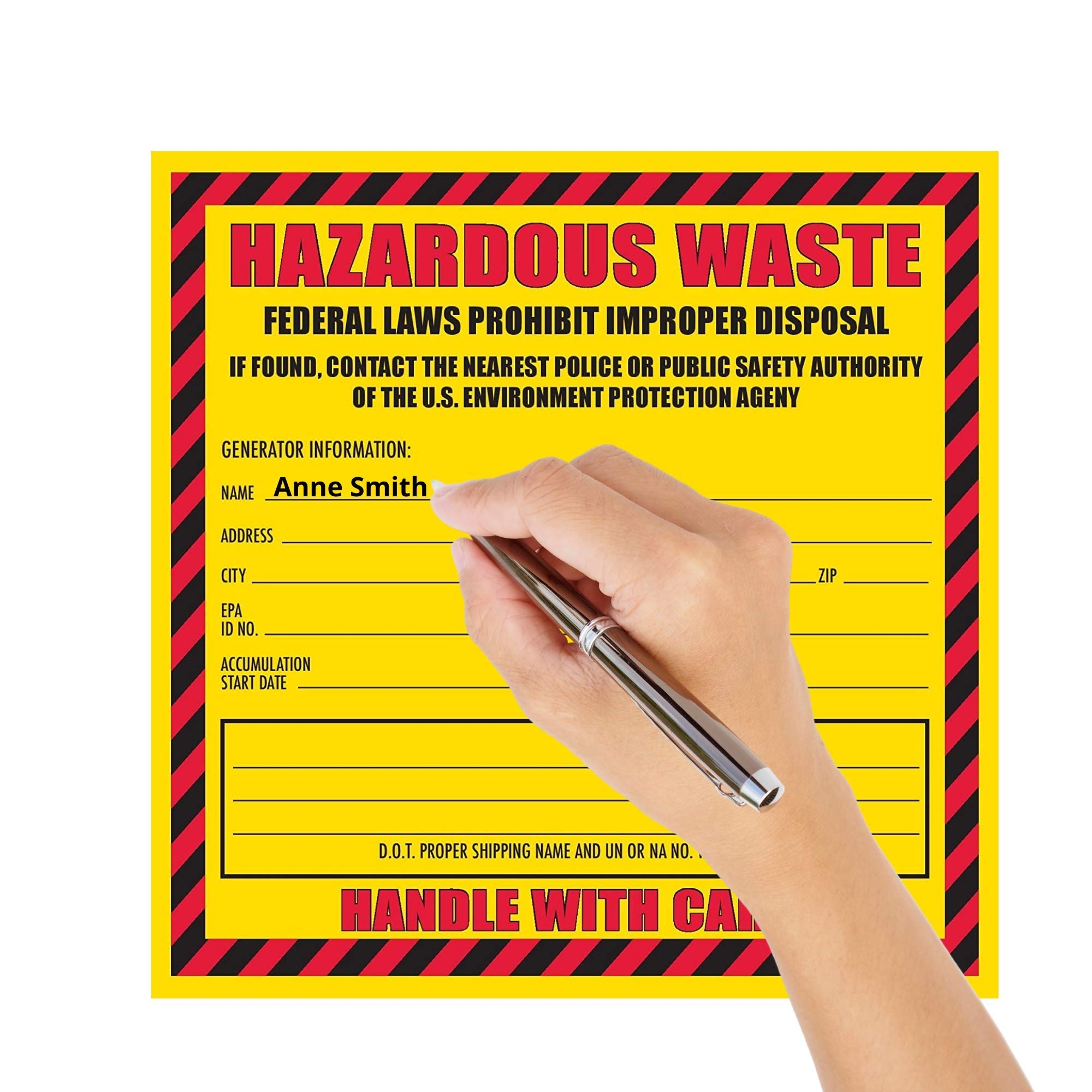 Free Printable Hazardous Waste Labels