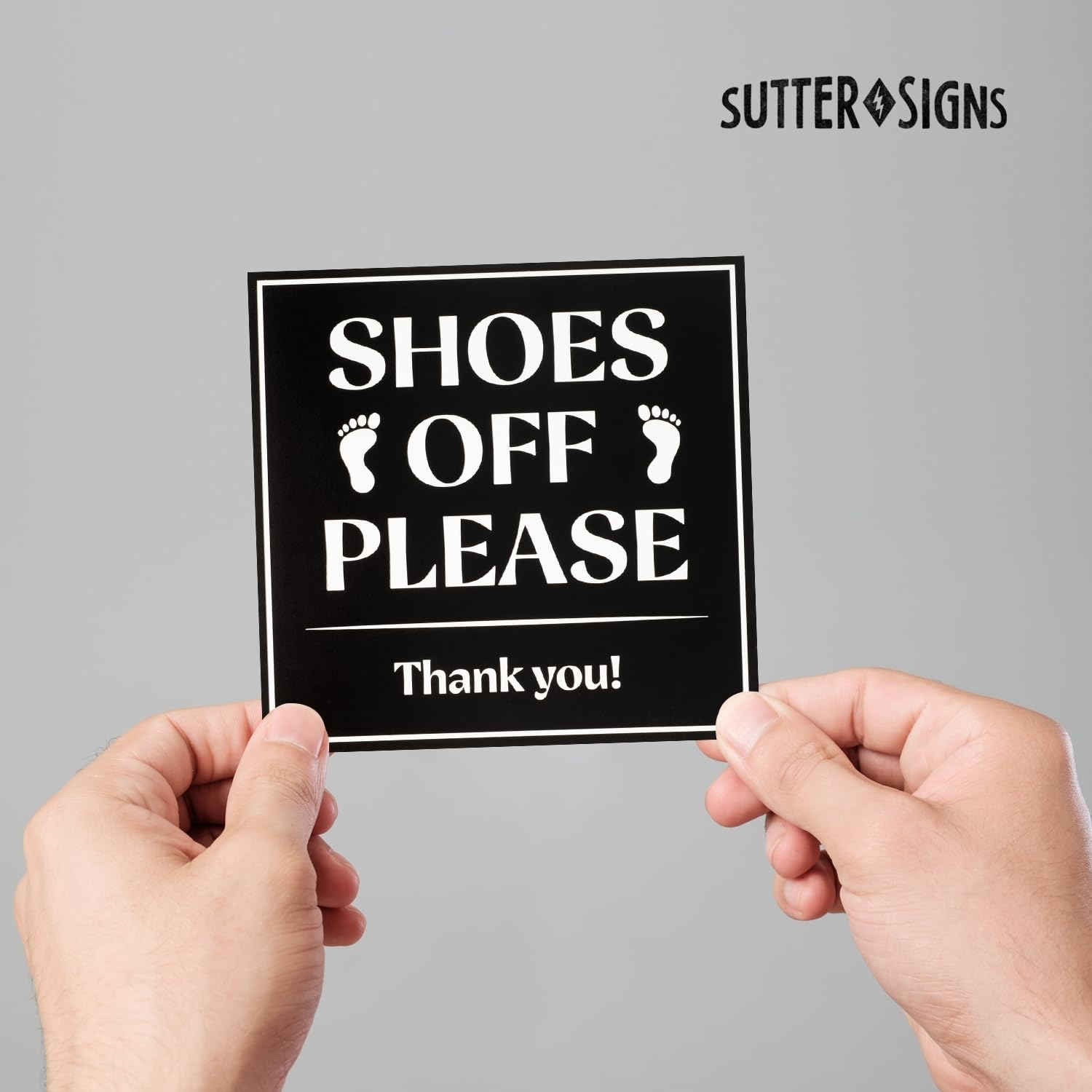 Free Printable Shoes Off Sign