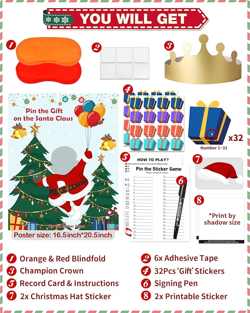 Free Christmas Party Printable Games