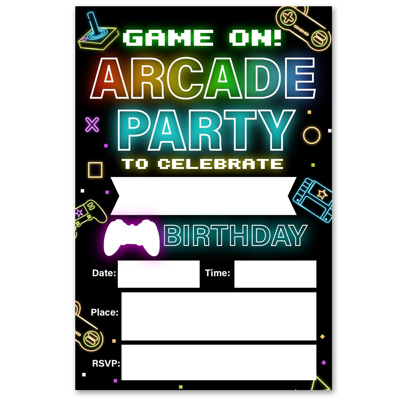 Free Printable Glow Party Invitations