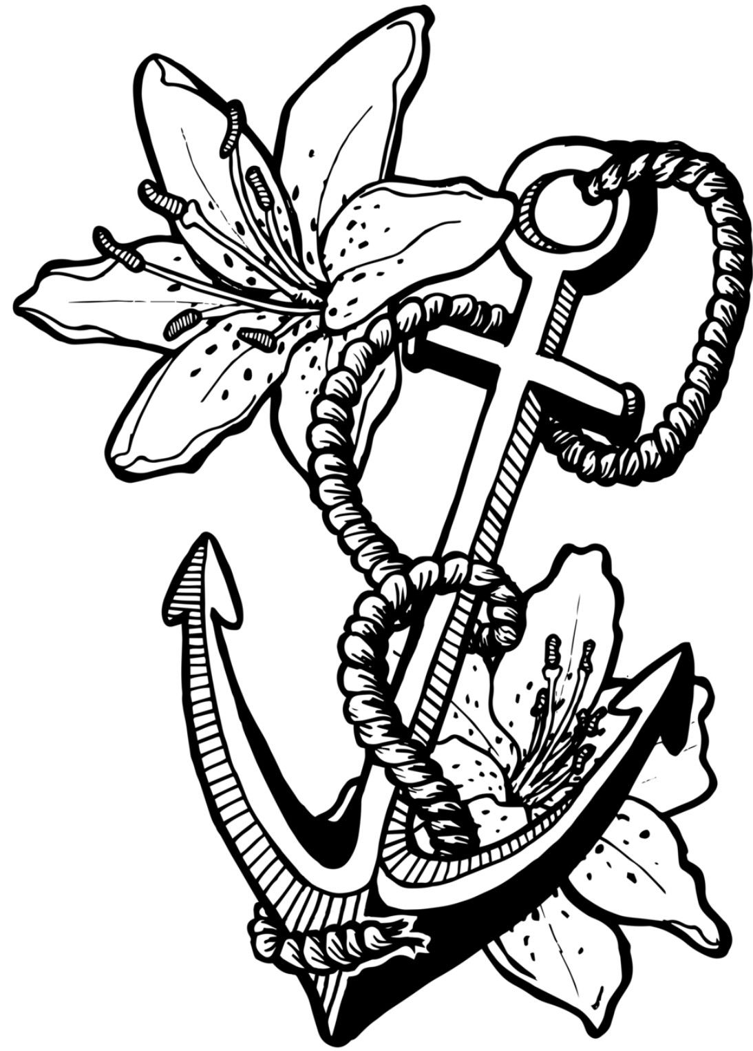Free Printable Anchor Coloring Pages
