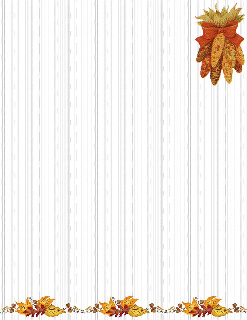 Free Printable Fall Letterhead