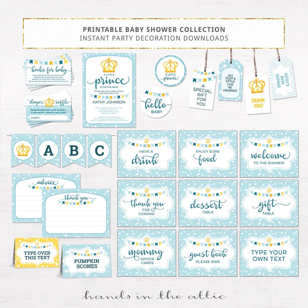 Free Printable Baby Shower Decorations