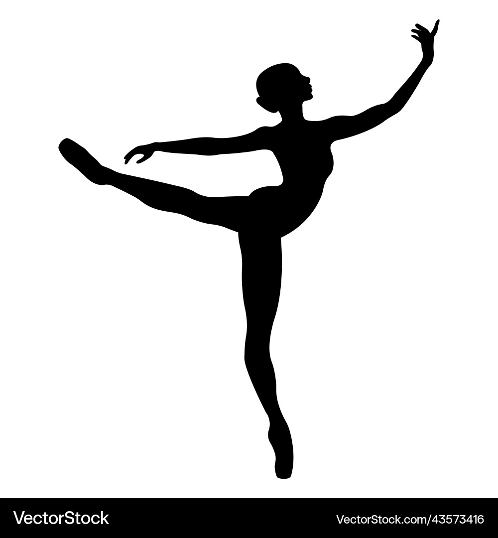 Ballerina Silhouette 27 Royalty Free Vector Image
