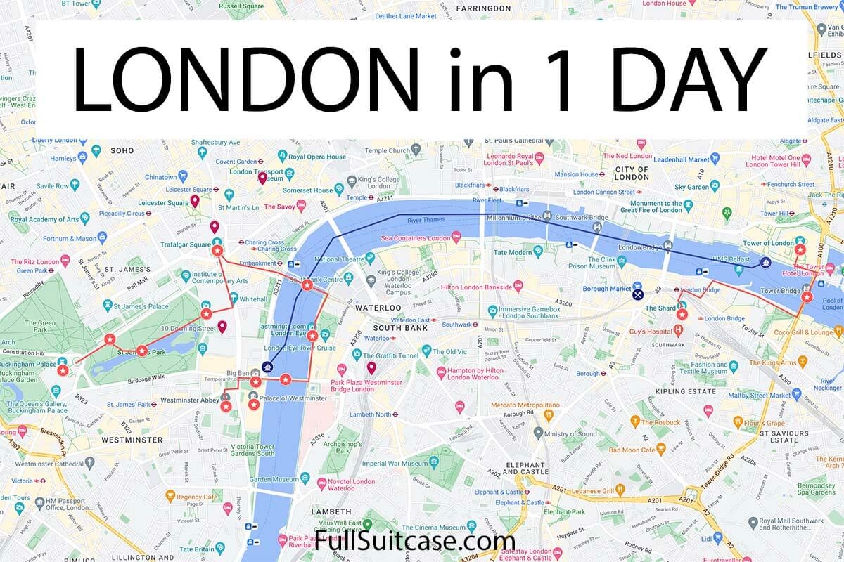 BEST Of London In One Day Detailed Itinerary Map Tips 