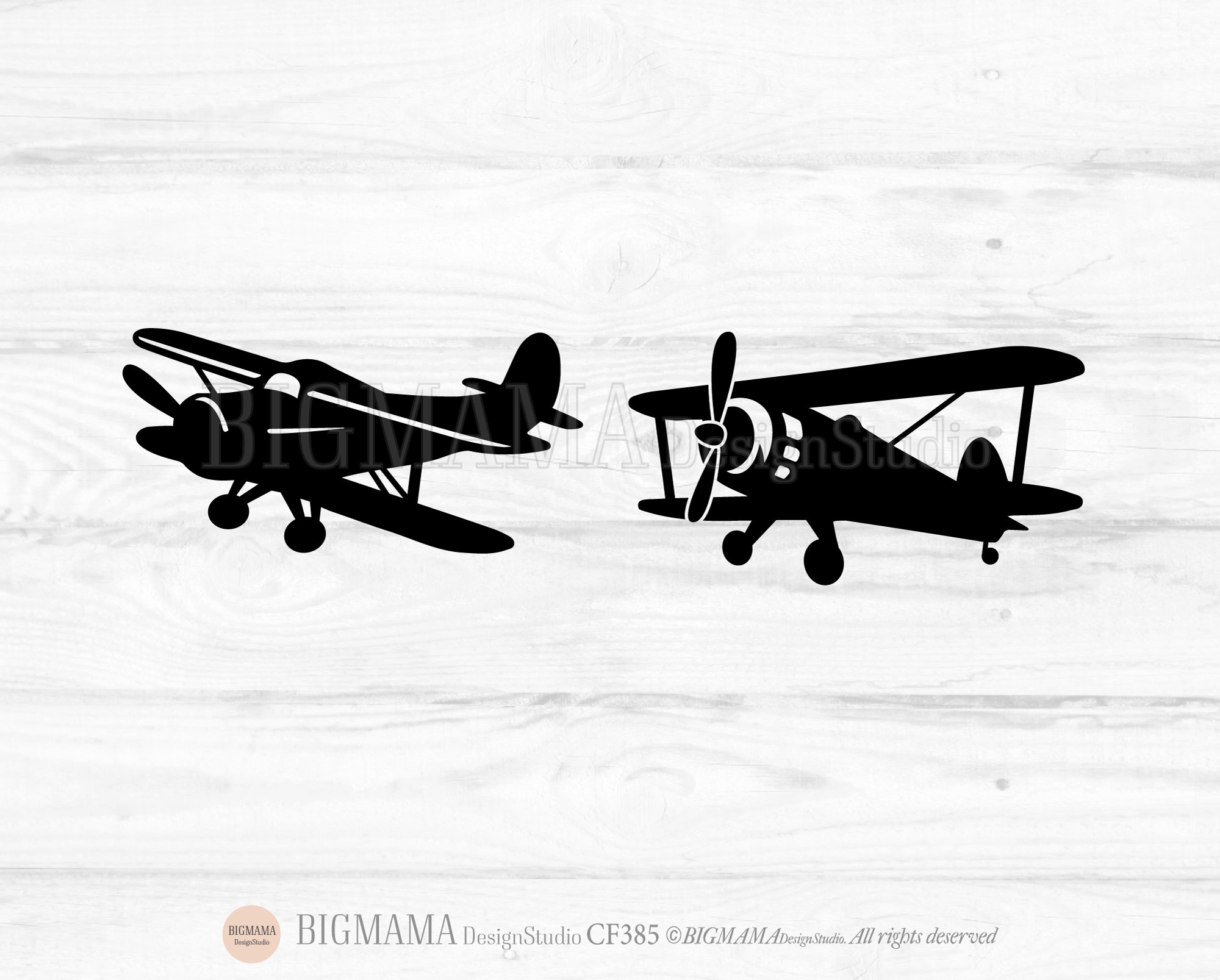 Biplane Svg airplane retro birthday boy kids stencil dxf cut File cutting File png clipart cricut silhouette vector instant Download cf385 Etsy