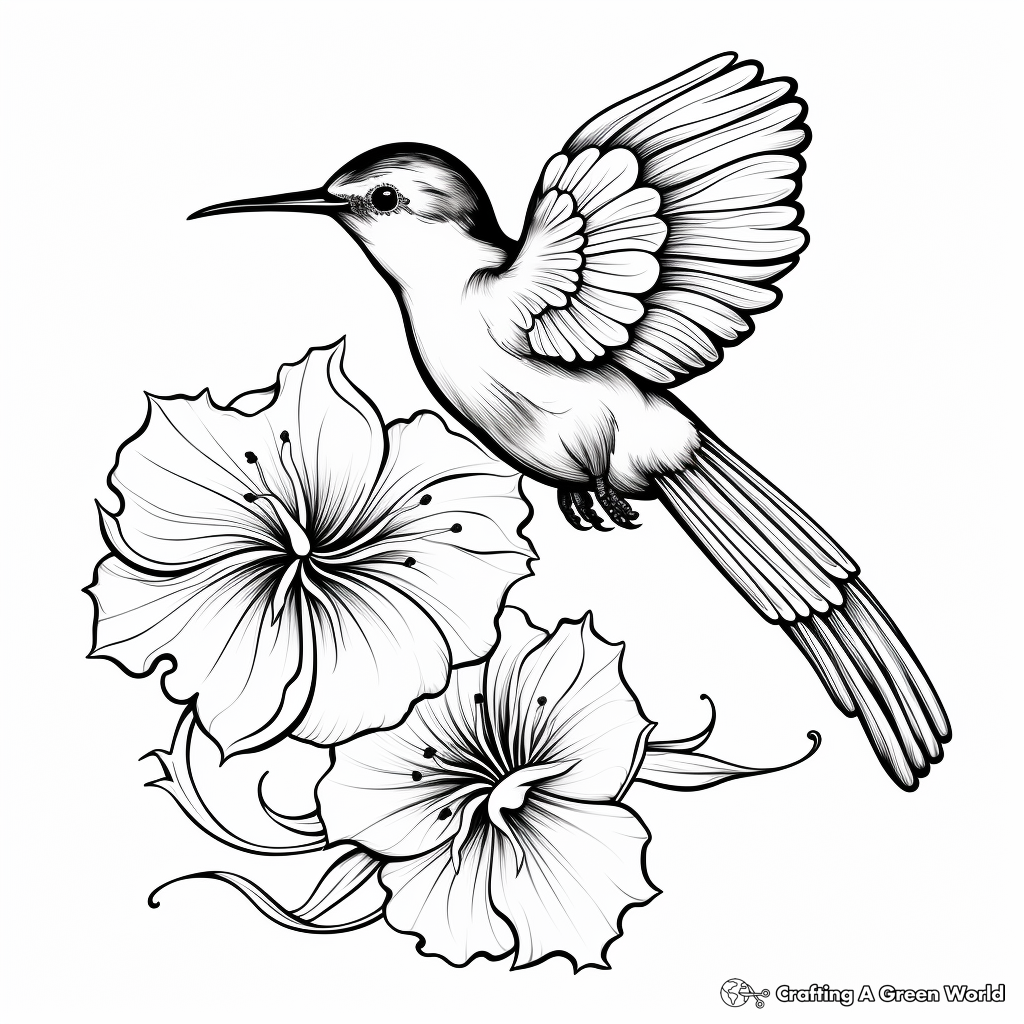 Free Printable Hummingbird Coloring Pages