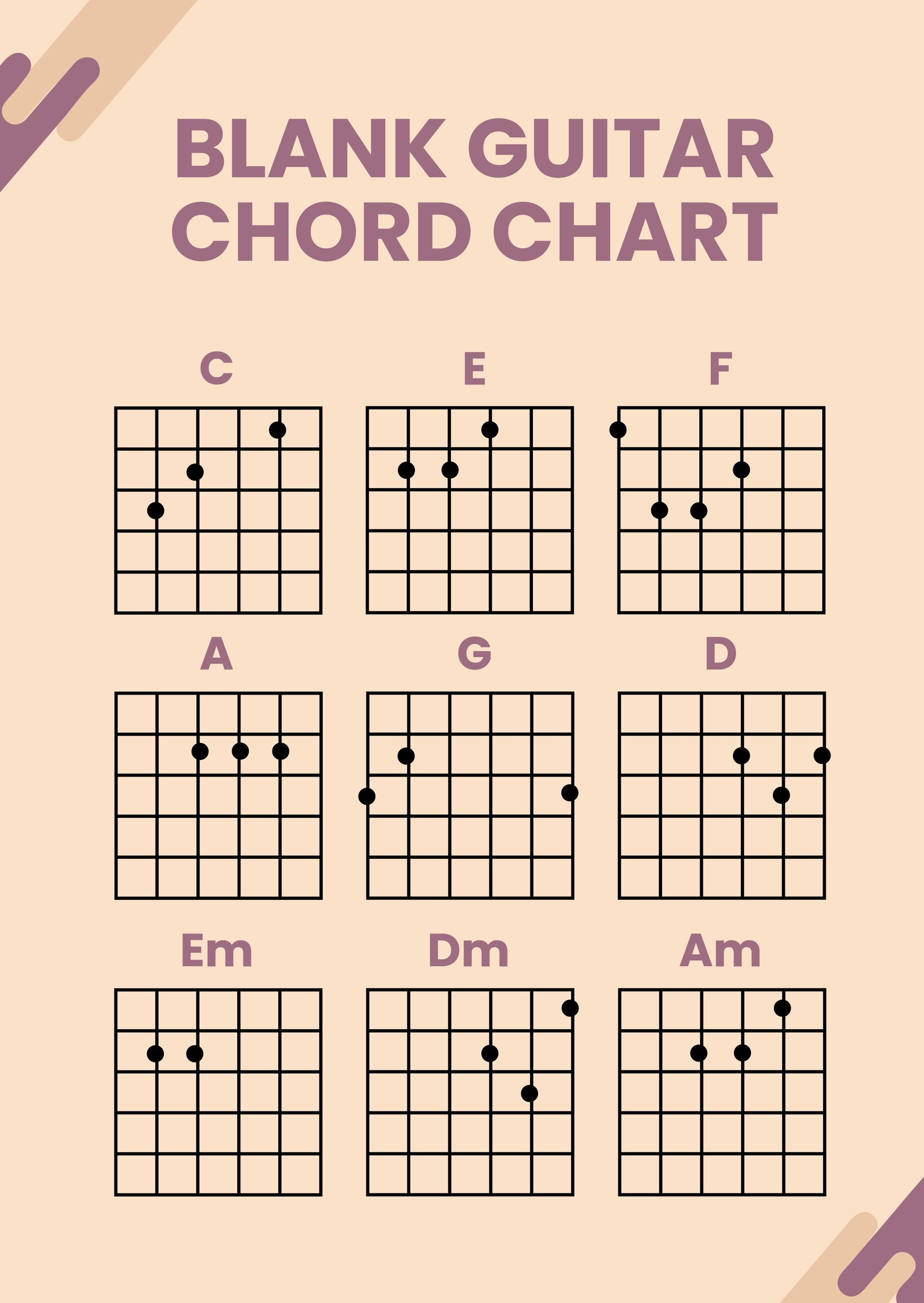 Free Printable Guitar Chords