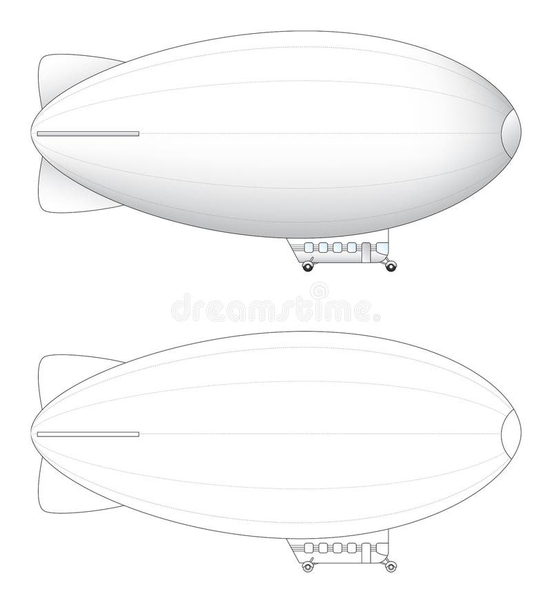 Blimp Outline Stock Illustrations 332 Blimp Outline Stock Illustrations Vectors Clipart Dreamstime