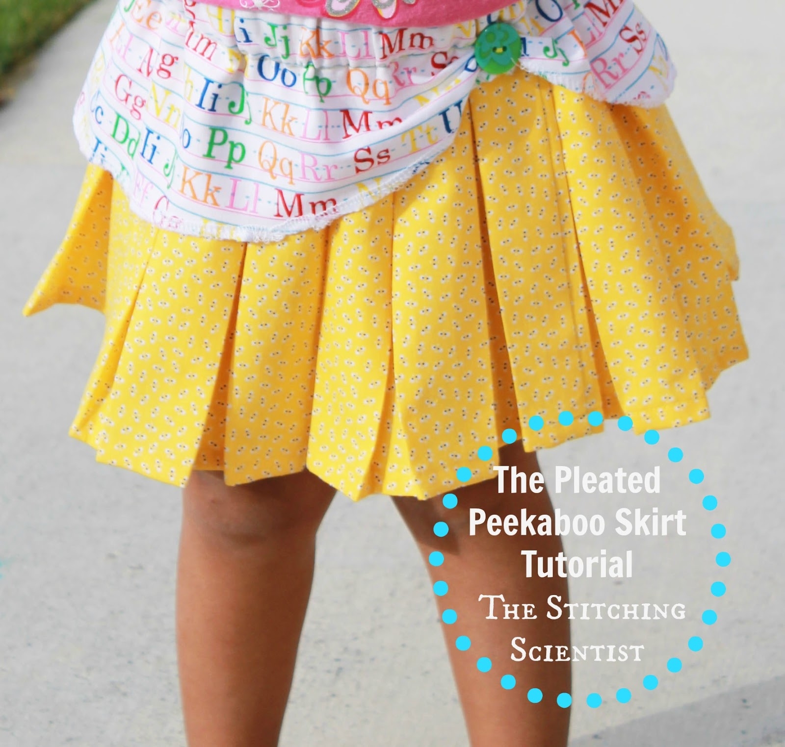 Blooms And Bugs Free Sewing Tutorial Peekaboo Pleated Skirt