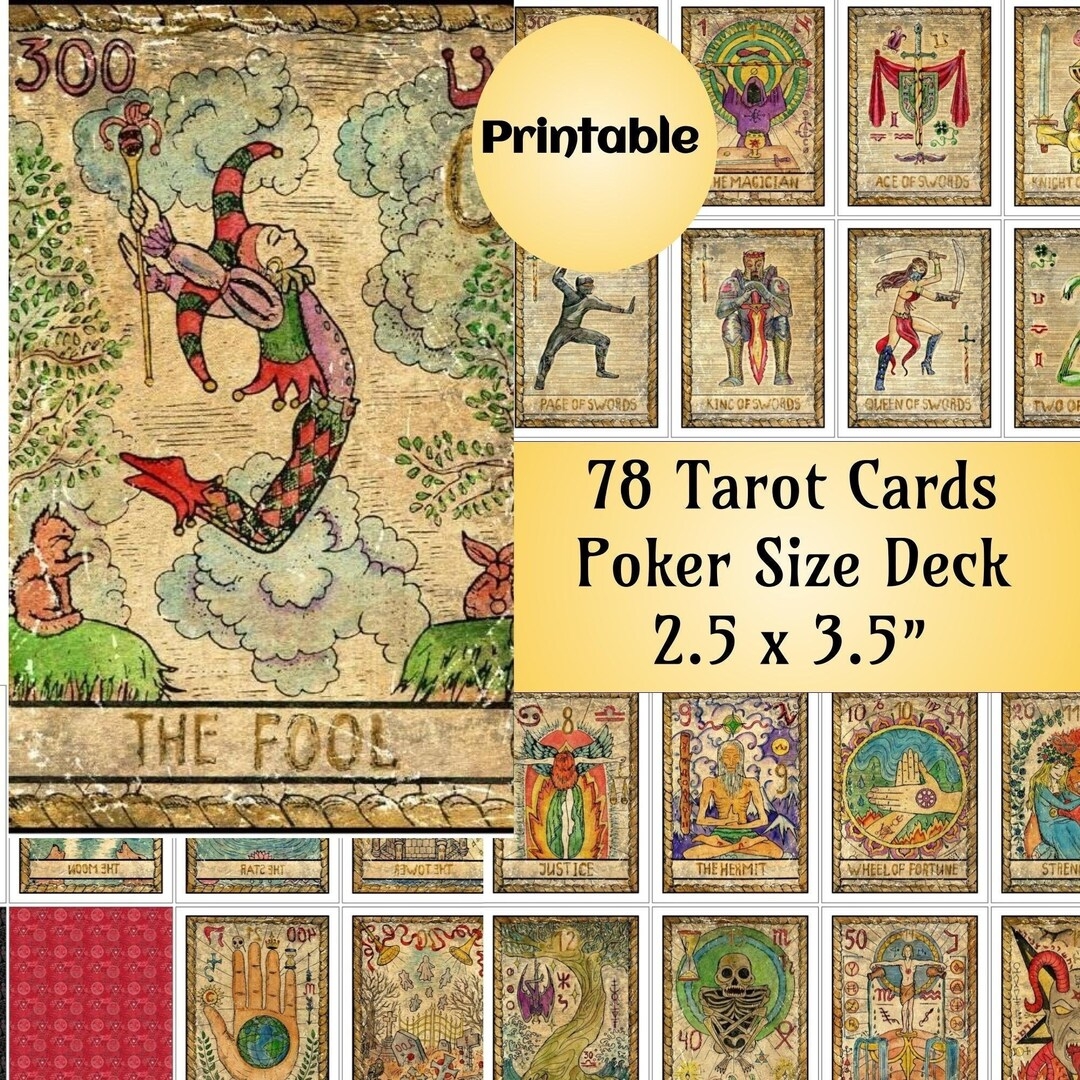 Free Printable Vintage Tarot Deck