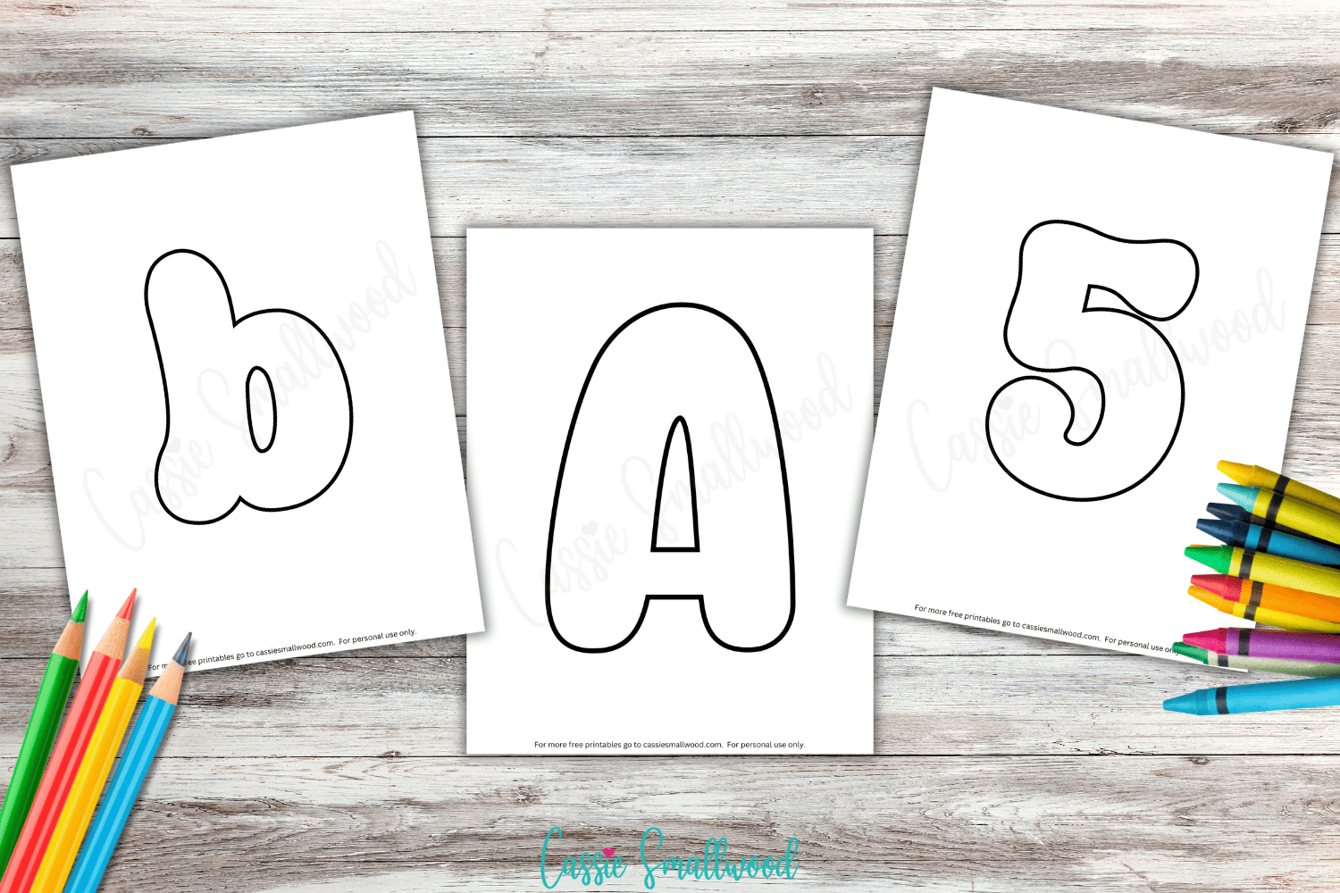 Free Printable Alphabet Bubble Letters