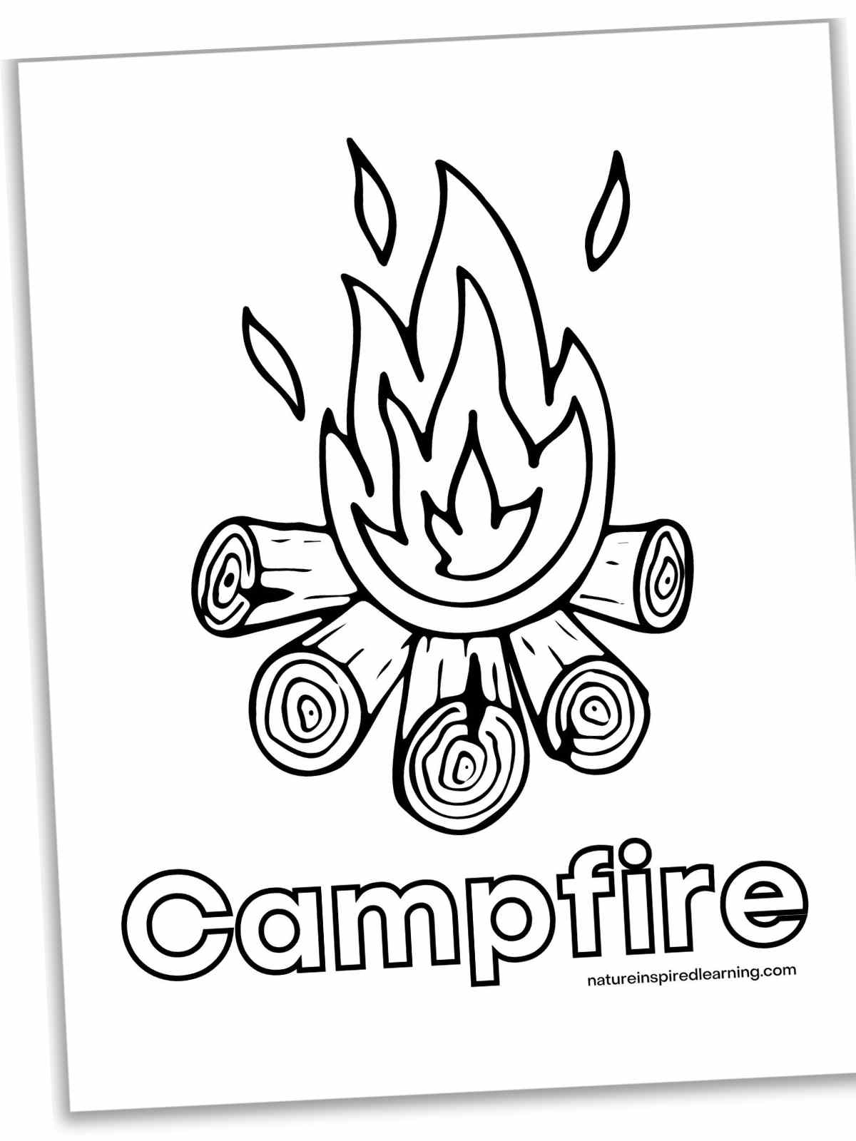 Camping Coloring Pages NEW Nature Inspired Learning