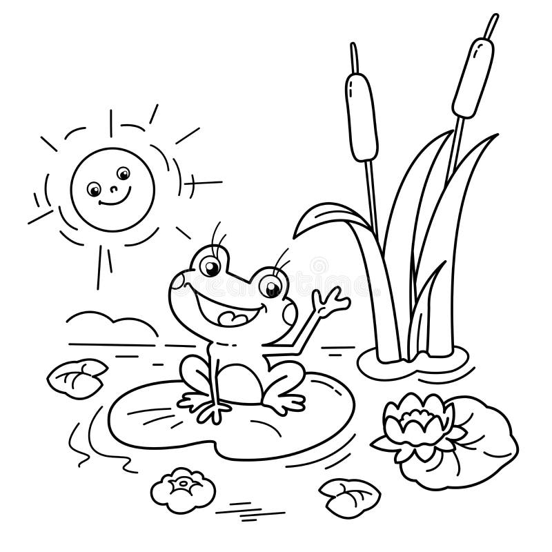 Free Printable Pond Coloring Pages